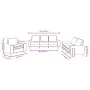 3-piece black fabric sofa set by , Sofas - Ref: Foro24-3201870, Price: 723,59 €, Discount: %