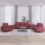 3-piece sofa set in burgundy fabric by , Sofas - Ref: Foro24-3201872, Price: 663,71 €, Discount: %
