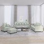 Juego de sofás con cojines 4 piezas terciopelo gris claro de , Sofás - Ref: Foro24-3201690, Precio: 596,81 €, Descuento: %