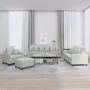 Set of sofas with 4 light gray velvet cushions by , Sofas - Ref: Foro24-3201690, Price: 655,59 €, Discount: %