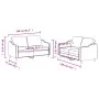 Sofagarnitur mit Kissen 2-teilig aus braunem Stoff von , Sofas - Ref: Foro24-3201805, Preis: 404,81 €, Rabatt: %