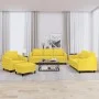 Juego de sofás con cojines 4 piezas tela amarillo claro de , Sofás - Ref: Foro24-3201783, Precio: 598,10 €, Descuento: %