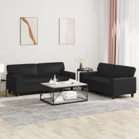 Set mit 2 Stück Sofas Kunstleder schwarz von , Sofas - Ref: Foro24-3201914, Preis: 500,73 €, Rabatt: %