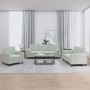 Juego de sofás con cojines 3 piezas terciopelo gris claro de , Sofás - Ref: Foro24-3201954, Precio: 589,83 €, Descuento: %