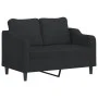 Juego de sofás con cojines 3 piezas tela negro de , Sofás - Ref: Foro24-3201774, Precio: 622,09 €, Descuento: %