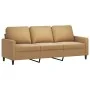 Three-piece brown velvet sofa set with cushions by , Sofas - Ref: Foro24-3201961, Price: 646,81 €, Discount: %