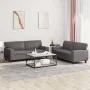 Juego de sofás 2 piezas cuero sintético gris de , Sofás - Ref: Foro24-3201916, Precio: 498,25 €, Descuento: %