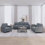 Juego de sofás 3 piezas terciopelo gris oscuro de , Sofás - Ref: Foro24-3201935, Precio: 588,67 €, Descuento: %