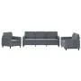 Juego de sofás 3 piezas terciopelo gris oscuro de , Sofás - Ref: Foro24-3201935, Precio: 599,48 €, Descuento: %