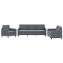 Juego de sofás 3 piezas terciopelo gris oscuro de , Sofás - Ref: Foro24-3201935, Precio: 588,67 €, Descuento: %