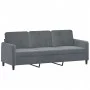 Juego de sofás 3 piezas terciopelo gris oscuro de , Sofás - Ref: Foro24-3201935, Precio: 599,48 €, Descuento: %