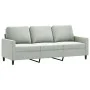 Juego de sofás con cojines 2 piezas terciopelo gris claro de , Sofás - Ref: Foro24-3201516, Precio: 477,33 €, Descuento: %