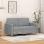 Sofá de 2 plazas de tela gris claro 120 cm de , Sofás - Ref: Foro24-359470, Precio: 231,21 €, Descuento: %