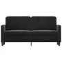 Sofá de 2 plazas terciopelo negro 140 cm de , Sofás - Ref: Foro24-359447, Precio: 192,34 €, Descuento: %