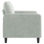 Sofá de 2 plazas de terciopelo gris claro 120 cm de , Sofás - Ref: Foro24-359432, Precio: 179,26 €, Descuento: %