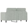 Sofá de 2 plazas de terciopelo gris claro 120 cm de , Sofás - Ref: Foro24-359432, Precio: 179,26 €, Descuento: %