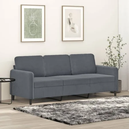 Sofá de 3 plazas terciopelo gris oscuro 180 cm de , Sofás - Ref: Foro24-359453, Precio: 260,65 €, Descuento: %
