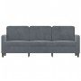 Sofá de 3 plazas terciopelo gris oscuro 180 cm de , Sofás - Ref: Foro24-359453, Precio: 263,68 €, Descuento: %
