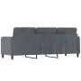 Sofá de 3 plazas terciopelo gris oscuro 180 cm de , Sofás - Ref: Foro24-359453, Precio: 260,65 €, Descuento: %
