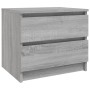 Mesita de noche madera contrachapada gris Sonoma 50x39x43,5 cm de vidaXL, Mesitas de noche - Ref: Foro24-815824, Precio: 48,5...