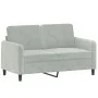 3-piece light gray velvet sofa set with cushions by , Sofas - Ref: Foro24-3202044, Price: 515,22 €, Discount: %