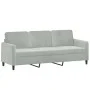 3-piece light gray velvet sofa set with cushions by , Sofas - Ref: Foro24-3202044, Price: 515,22 €, Discount: %