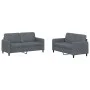 Juego de sofás 2 piezas terciopelo gris oscuro de , Sofás - Ref: Foro24-3201975, Precio: 376,30 €, Descuento: %