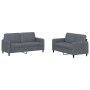 Juego de sofás 2 piezas terciopelo gris oscuro de , Sofás - Ref: Foro24-3201975, Precio: 364,46 €, Descuento: %