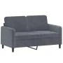 Juego de sofás 2 piezas terciopelo gris oscuro de , Sofás - Ref: Foro24-3201975, Precio: 376,30 €, Descuento: %