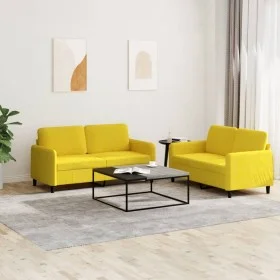 Set aus 2-teiligen gelben Samtsofas von , Sofas - Ref: Foro24-3201980, Preis: 424,61 €, Rabatt: %