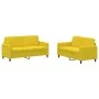 Juego de sofás 2 piezas terciopelo amarillo de , Sofás - Ref: Foro24-3201980, Precio: 424,61 €, Descuento: %