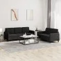 Juego de sofás 2 piezas terciopelo negro de , Sofás - Ref: Foro24-3202019, Precio: 467,62 €, Descuento: %