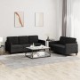 Juego de sofás 2 piezas terciopelo negro de , Sofás - Ref: Foro24-3202019, Precio: 475,09 €, Descuento: %