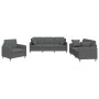 Juego de sofás con cojines 3 piezas tela gris oscuro de , Sofás - Ref: Foro24-3202071, Precio: 682,04 €, Descuento: %