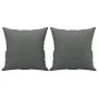 Juego de sofás con cojines 3 piezas tela gris oscuro de , Sofás - Ref: Foro24-3202071, Precio: 647,93 €, Descuento: %