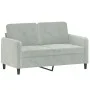 3-piece light gray velvet sofa set with cushions by , Sofas - Ref: Foro24-3202004, Price: 429,93 €, Discount: %