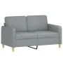 Juego de sofás con cojines 2 piezas tela gris claro de , Sofás - Ref: Foro24-3202134, Precio: 499,52 €, Descuento: %