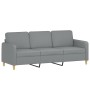 Juego de sofás con cojines 2 piezas tela gris claro de , Sofás - Ref: Foro24-3202134, Precio: 547,30 €, Descuento: %