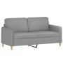 Juego de sofás con cojines 2 piezas tela gris claro de , Sofás - Ref: Foro24-3202086, Precio: 432,79 €, Descuento: %