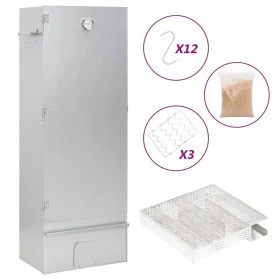 BBQ-Räucherofen mit Kaltraucherzeuger aus verzinktem Stahl von , Grillen - Ref: Foro24-3200764, Preis: 226,94 €, Rabatt: %