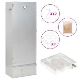 Horno ahumador de BBQ con generador humo frío acero galvanizado de , Barbacoas - Ref: Foro24-3200764, Precio: 185,81 €, Descu...