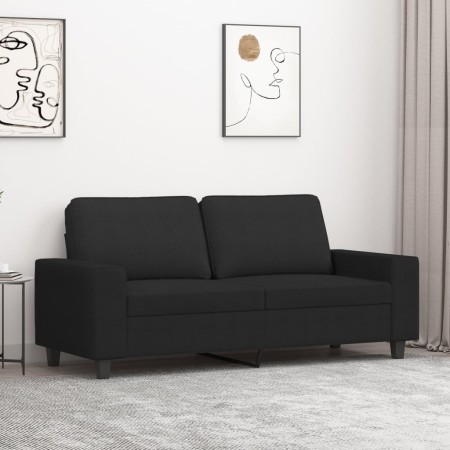 Sofá de 2 plazas de tela negro 140 cm de , Sofás - Ref: Foro24-359395, Precio: 241,13 €, Descuento: %