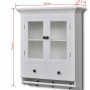Armario de cocina de pared de madera y puerta de vidrio blanco en Armarios de cocina | Comprar online en Foru.es