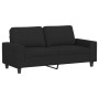 Sofá de 2 plazas de tela negro 140 cm de , Sofás - Ref: Foro24-359395, Precio: 241,13 €, Descuento: %