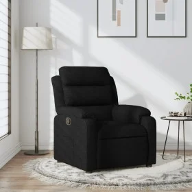 Sillón reclinable de tela negro de , Sillones - Ref: Foro24-373464, Precio: 212,75 €, Descuento: %