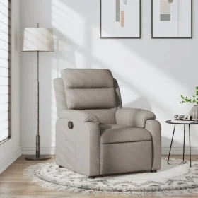 Sillón reclinable de tela gris taupe de , Sillones - Ref: Foro24-373470, Precio: 239,59 €, Descuento: %