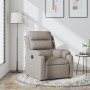 Sillón reclinable de tela gris taupe de , Sillones - Ref: Foro24-373470, Precio: 202,59 €, Descuento: %