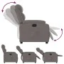 Sillón reclinable de tela gris taupe de , Sillones - Ref: Foro24-373470, Precio: 239,59 €, Descuento: %