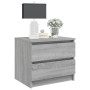 Mesita de noche madera contrachapada gris Sonoma 50x39x43,5 cm de vidaXL, Mesitas de noche - Ref: Foro24-815824, Precio: 48,5...