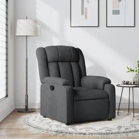 Sillón reclinable de tela gris oscuro de , Sillones - Ref: Foro24-373575, Precio: 215,11 €, Descuento: %